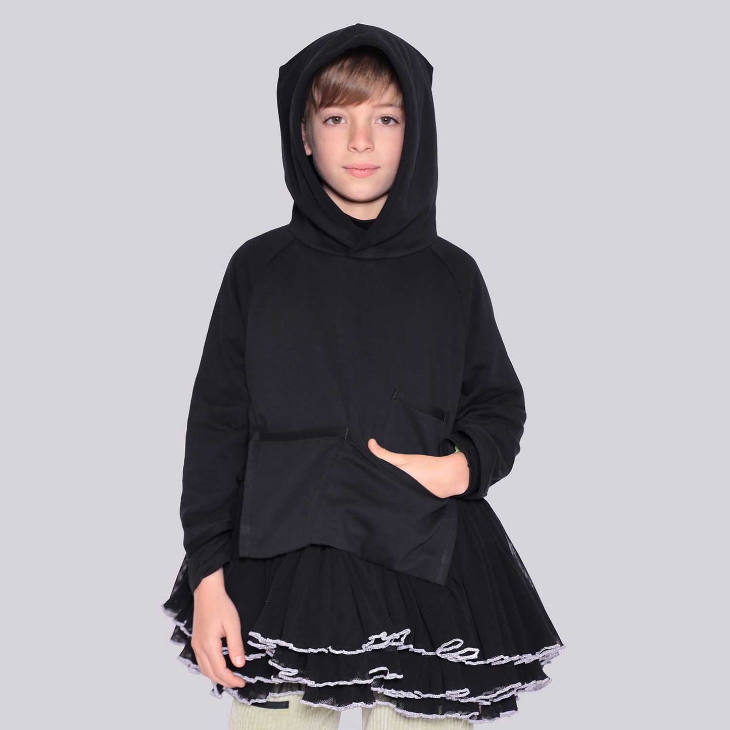 Black Designer Hoodie for Kids - pets & baby productspets & baby productsBlack Designer Hoodie for Kids - 2116 / 6 years