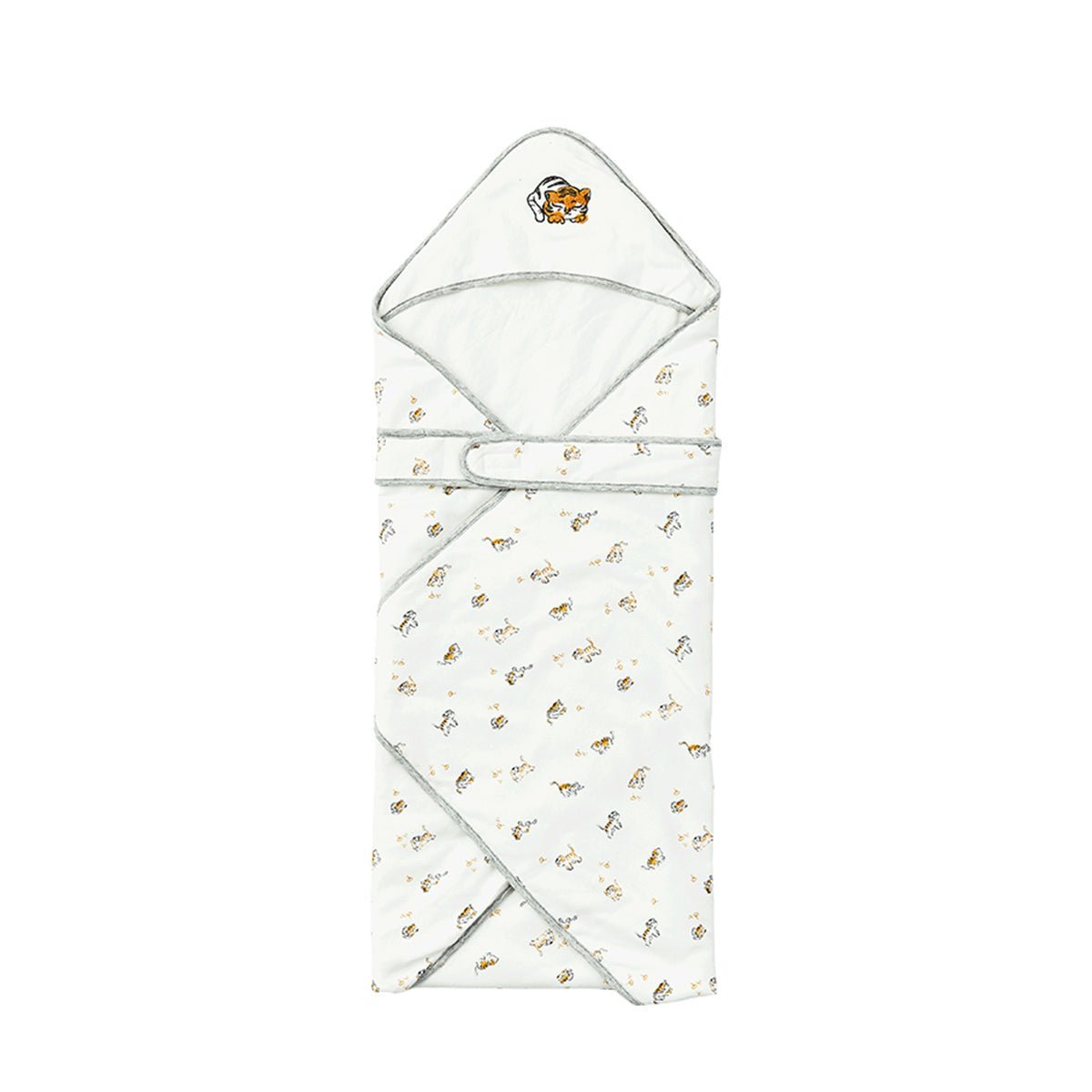 Lively Tiger Comfort Cotton Baby White Swaddle Wrap - pets & baby productspets & baby productsLively Tiger Comfort Cotton Baby White Swaddle Wrap - 3