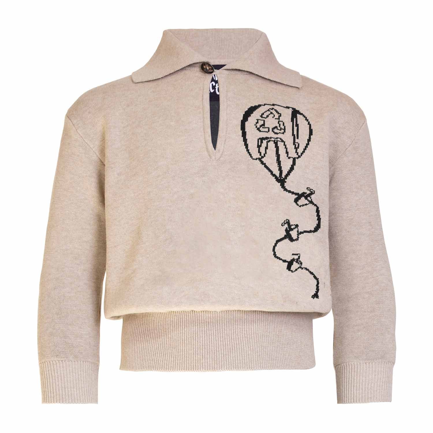 Beige Sweater with Kite for Kids - pets & baby productspets & baby productsBeige Sweater with Kite for Kids - 068 / 6 mths