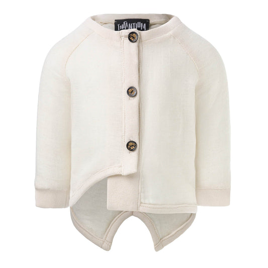 Cream Vegan Cashmere Weganool Baby Jacket - pets & baby productspets & baby productsCream Vegan Cashmere Weganool Baby Jacket - 068 / 6 mths