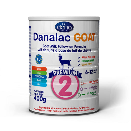 Danalac Goat Milk Follow - On Formula 400g Stage 2 Baby Milk Powder for Infants and Toddlers Age 6 - 12 Months (Pack of 1) - pets & baby productspets & baby productsDanalac Goat Milk Follow - On Formula 400g Stage 2 Baby Milk Powder for Infants and Toddlers Age 6 - 12 Months (Pack of 1) - 0