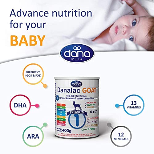 Danalac Goat Milk Infant Formula 400g Stage 1 Baby Milk Powder for Infants and Toddlers Age 0 - 6 Months (Pack of 2) - pets & baby productspets & baby productsDanalac Goat Milk Infant Formula 400g Stage 1 Baby Milk Powder for Infants and Toddlers Age 0 - 6 Months (Pack of 2) - 3