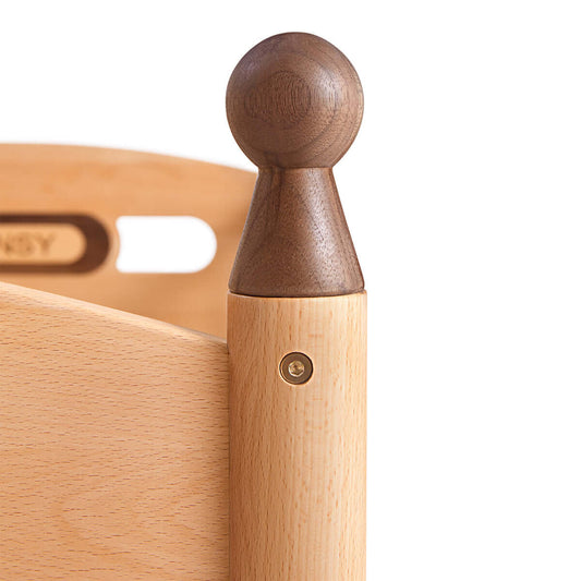 Dear Bear Mobile Oak Sleeping Cot - pets & baby productspets & baby productsDear Bear Mobile Oak Sleeping Cot - 0Oak3 Side
