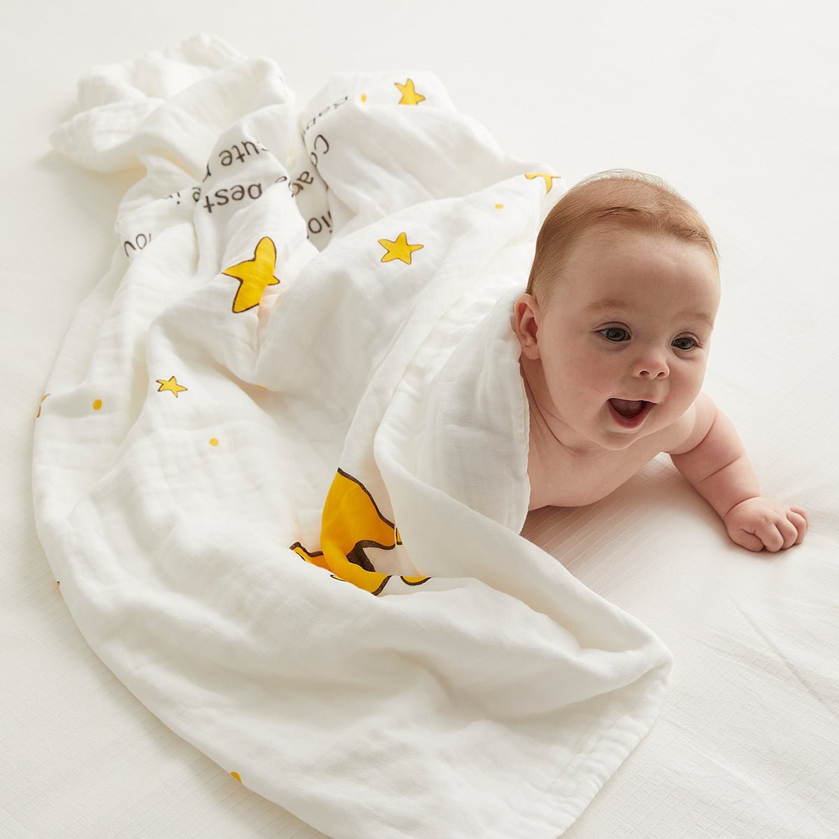 Future Stars Six - layer Cotton Baby Yellow Bath Swaddle Blanket - pets & baby productspets & baby productsFuture Stars Six - layer Cotton Baby Yellow Bath Swaddle Blanket - 0