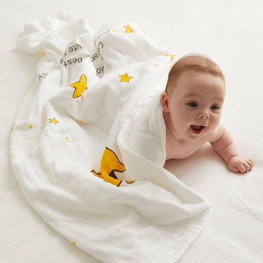 Future Stars Six - layer Cotton Baby Yellow Bath Swaddle Blanket - pets & baby productspets & baby productsFuture Stars Six - layer Cotton Baby Yellow Bath Swaddle Blanket - 0