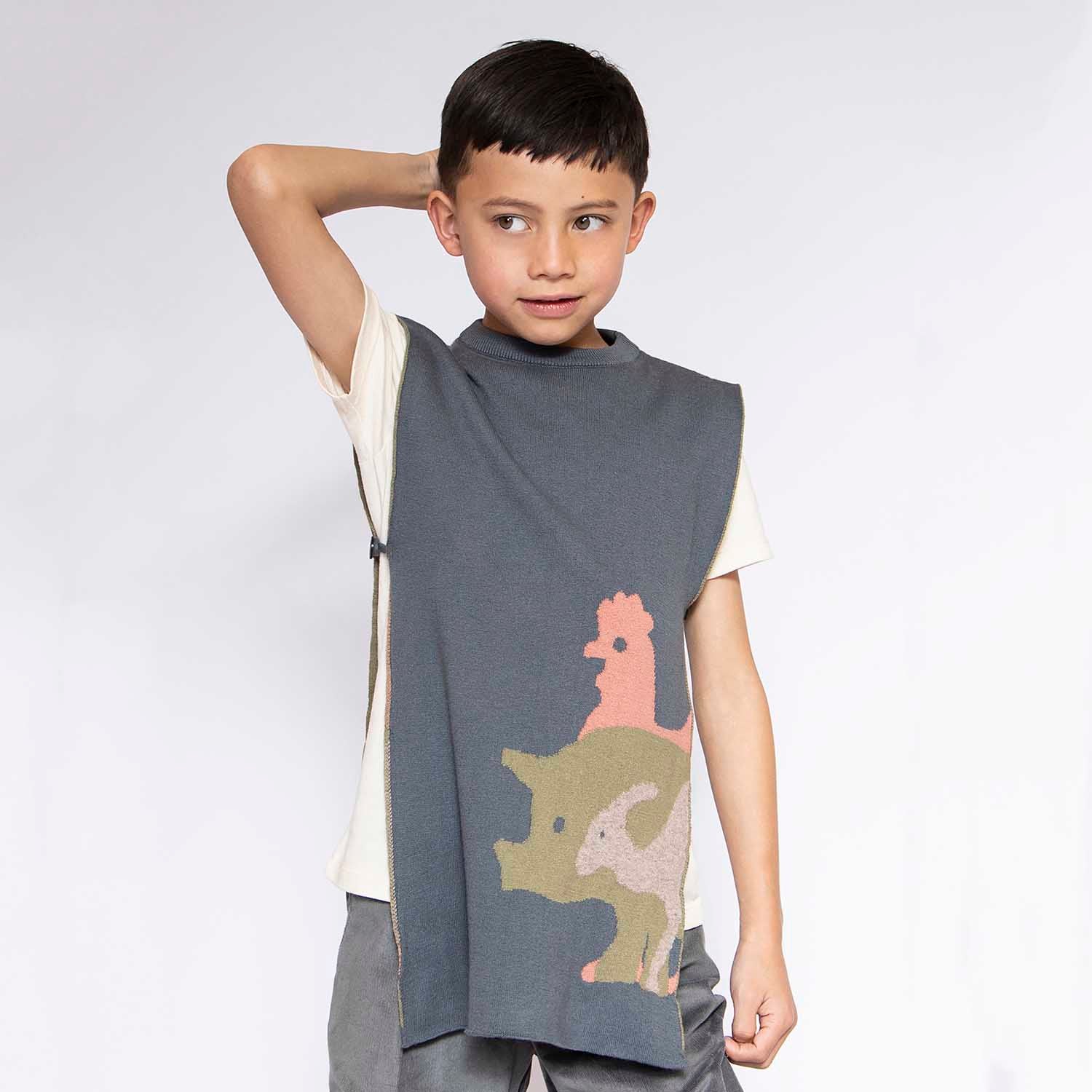 Grey Knitted Vest - pets & baby productspets & baby productsGrey Knitted Vest - 1104 / 4 years