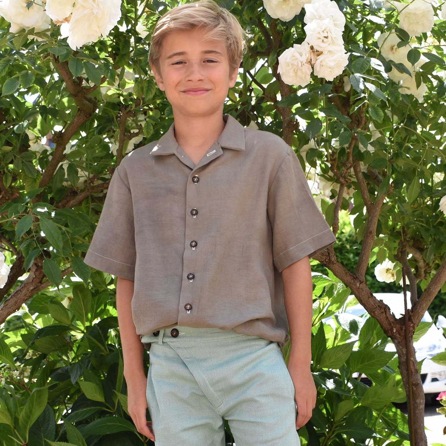 Kids Shirt in Khaki Weganool Vegan Cashmere - pets & baby productspets & baby productsKids Shirt in Khaki Weganool Vegan Cashmere - 1104 / 4 years