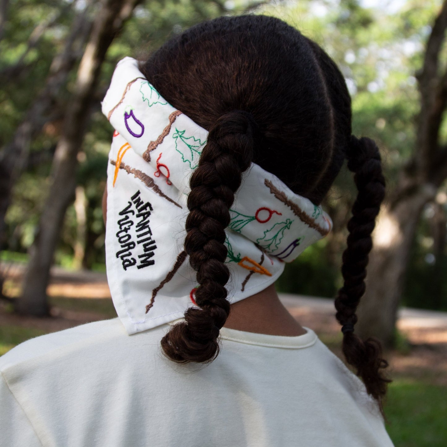 Off - White Bandana with Embroidery - pets & baby productspets & baby productsOff - White Bandana with Embroidery - 2104 / One size