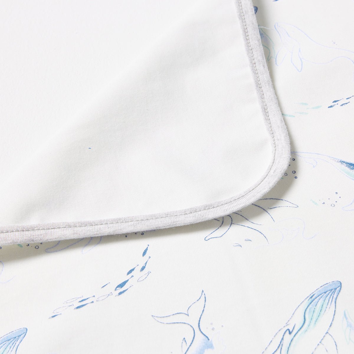 Swimming Whale Waterproof Baby White Changing Mat - pets & baby productspets & baby productsSwimming Whale Waterproof Baby White Changing Mat - 4