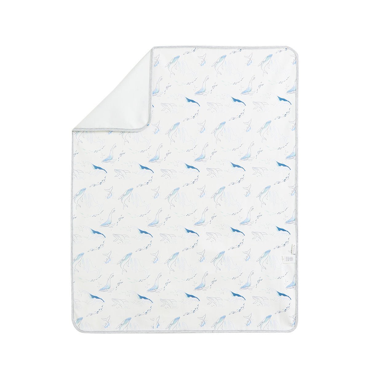 Swimming Whale Waterproof Baby White Changing Mat - pets & baby productspets & baby productsSwimming Whale Waterproof Baby White Changing Mat - 3